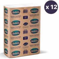 Belleza Standart Z Katlı Havlu 20x24 Cm 150 Li 12 Paket - 1