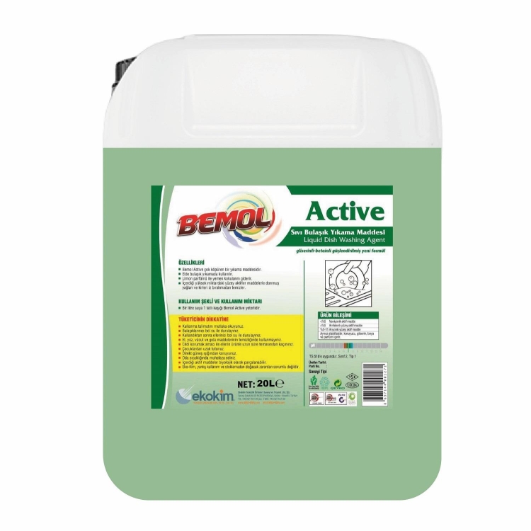 Bemol Active Extra Elde Bulaşık Deterjanı 20 Kg 