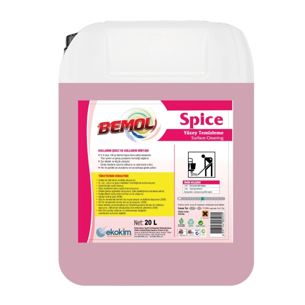 Bemol Spice Yüzey Temizleyici Pembe 20 Kg - 1