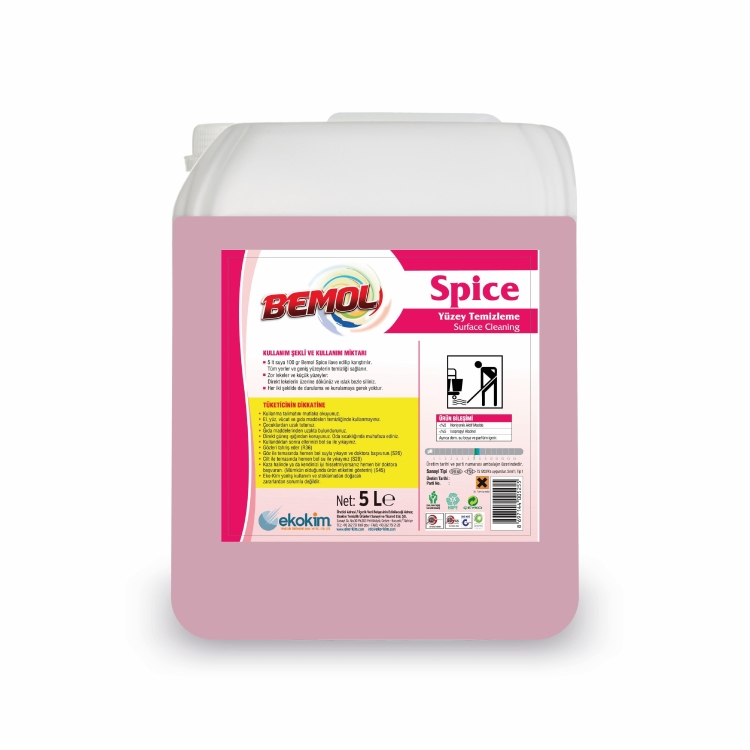 Bemol Spice Yüzey Temizleyici Pembe 5 Kg 