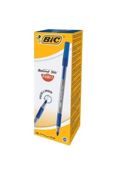 Bic Round Stic Exact Tükenmez Kalem Mavi 80'Li - 1