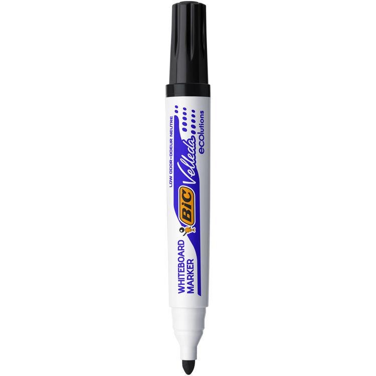 Bic Velleda Eco Yuvarlak Uçlu Beyaz Tahta Kalemi Siyah 1701 