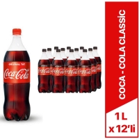 Coca Cola Classic Kola 1 Lt x 12 Li - 1
