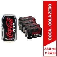 Coca Cola Zero Kutu Kola 330 Ml x 24 Lü - 1