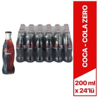 Coca Cola Zero Şişe Kola 200 Ml x 24 Lü - 1