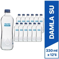 Damla Cam Şişe Su 330 Ml 12 Li - 1
