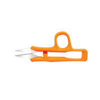 Della (Fiskars 9495) Plastik Saplı Yaylı Düz Uçlu İplik Temizleme Makası D-229 (M-217) - 1