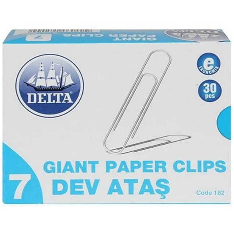 Delta Ataş 75 mm No 7 30 Adet Metalik Gri 182 