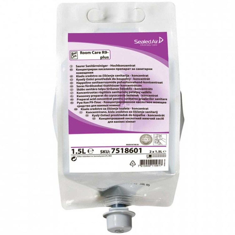 Diversey Room Care R9 Plus Pur-Eco Ekolojik Asidik Banyo Temizleyici Konsantre 1.5 Lt 
