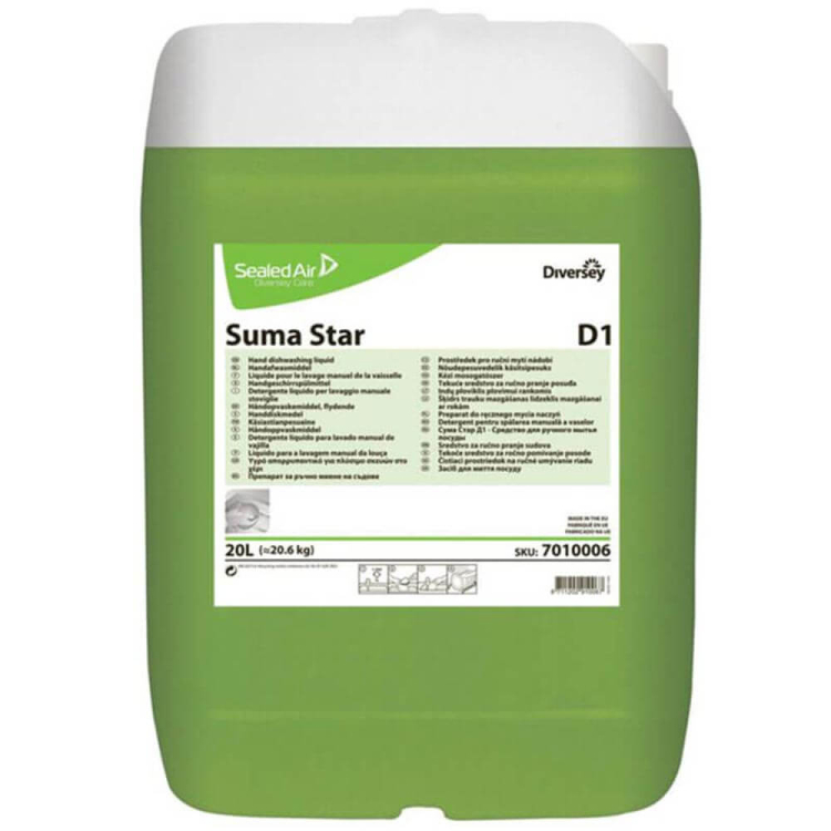 Diversey Suma Star D1 Elde Bulaşık Yıkama Deterjanı 20 Lt 