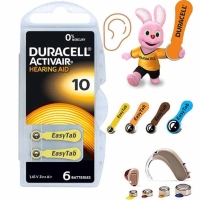 Duracell 10 Kulaklık İşitme Cihazı Pili 6 Lı Blister 1.45V DA10N6 - 1
