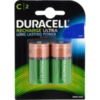 Duracell Şarj Edilebilir C Orta Boy 3000 mAh Pil 2 Li Paket - 1