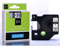 Dymo LabelManager D1 Yedek Şerit 12 mm x 7 Mt Şeffaf Siyah 45010 - 1