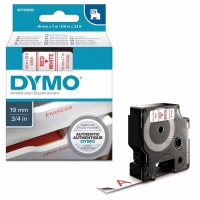 Dymo LabelManager D1 Yedek Şerit 19 mm x 7 Mt Beyaz Kırmızı 45805 - 1