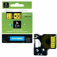 Dymo LabelManager D1 Yedek Şerit 9 mm x 7 Mt Sarı Siyah 40918 - 1