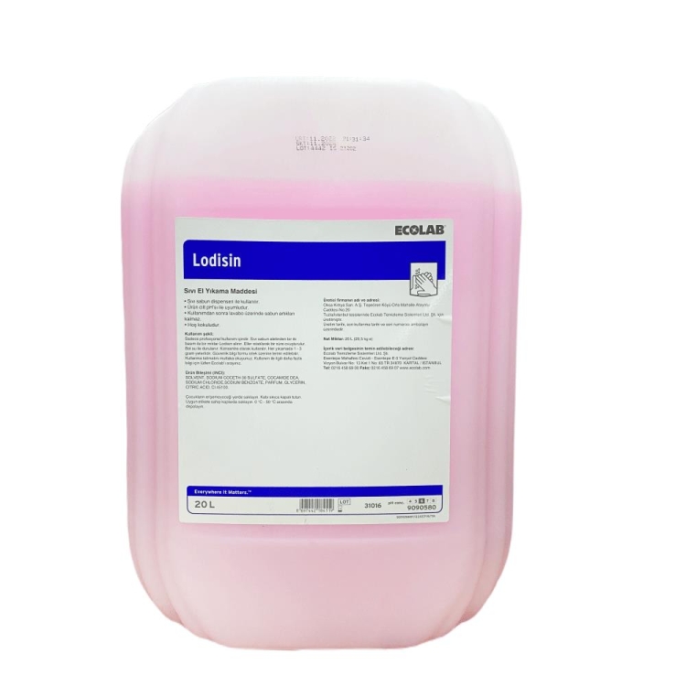 Ecolab Lodisin Sedefli El Sabunu Pembe 20 Kg 