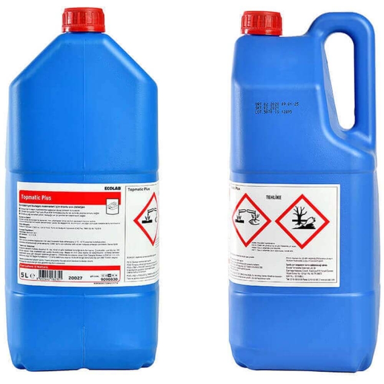 Ecolab Topmatic Plus Endüstriyel Bulaşık Deterjanı Klor Katkılı 5 Kg 