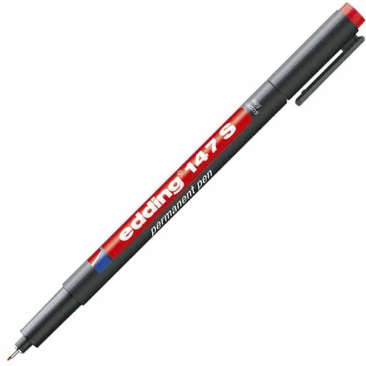 Edding Asetat Kalemi Silgili Kırmızı E-147S 