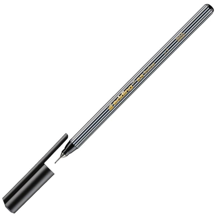 Edding Fine Pen Stabilo Kalem E-55 0.3 mm Siyah 