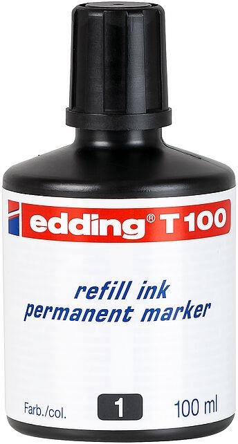 Edding T-100 Mürekkep Siyah 100 Ml 