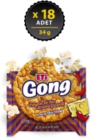 Eti Gong Peynirli Acılı Mısır ve Pirinç Patlağı 34 Gr 18 Adet - 1