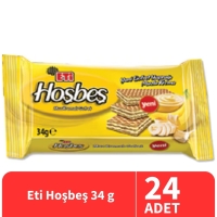 Eti Hoşbeş Muz Kremalı Gofret 34 Gr 24 Adet - 1