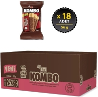 Eti Kombo Çikolata Kaplamalı Bisküvi 56 Gr 18 Adet - 2