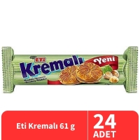Eti Kremalı Fındıklı Bisküvi 61 Gr 24 Adet - 1