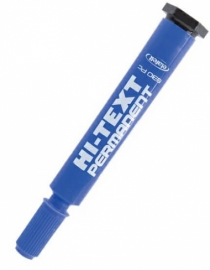 Hi-Text Koli Kalemi Marker Kesik Uç Mavi 830 PCM 