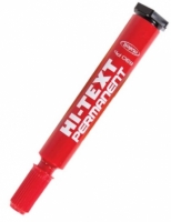 Hi-Text Koli Kalemi Marker Yuvarlak Uç Kırmızı 830 PBK - 1