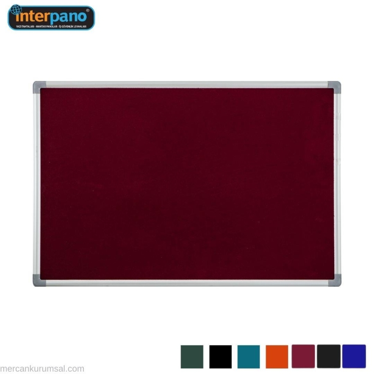 İnter Duvara Monte Çuhalı Bordo Pano 120x180 Cm INT-559-15-B 