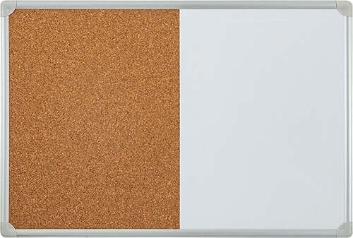 İnter Duvara Monte Elegant Çerçeveli Mantar Pano Ve Yazı Tahtası 45x60 Cm INT-522 
