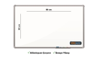İnter Duvara Monte Yazı Tahtası Emaye Yüzey 60x90 Cm INT-821 - 1