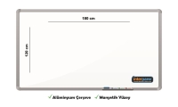 İnter Duvara Monte Yazı Tahtası Manyetik Yüzey 120x180 Cm INT-605 - 1