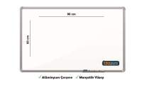 İnter Duvara Monte Yazı Tahtası Manyetik Yüzey 60x90 Cm INT-601 - 1