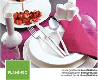 Kale Flamingo Tatlı Kaşığı Paslanmaz Çelik 12 Adet - 1