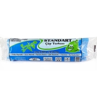 Kazanç Standart Büyük Siyah Çöp Torbası 65x80 Cm 10 Lu - 1