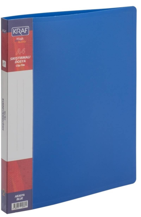 Kraf Sıkıştırmalı Dosya Mavi AB307A 