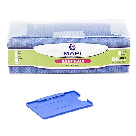 Mapi Kart Kabı Yatay Mavi 10 Lu Blisterli 