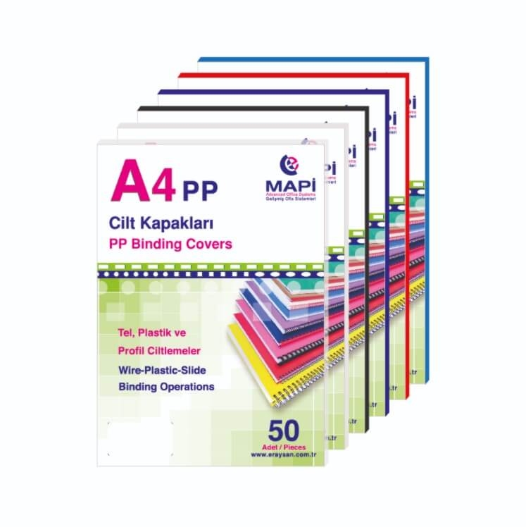 Mapibind 550 Mic PP A3 Cilt Kapağı Şeffaf Buzlu 50 Li 