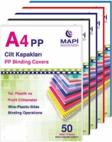 Mapibind 550 Mic PP A3 Cilt Kapağı Siyah 50 Li - 1