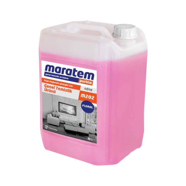 Maratem M202 Genel Yüzey Temizleyici Floral 20 Lt 