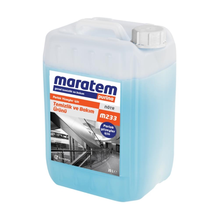 Maratem M233 Parlak Yüzeylerde Temizlik ve Bakım 20 Lt 