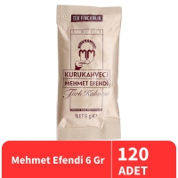 Mehmet Efendi Türk Kahvesi 6 Gr 120 Adet - 1