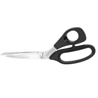 Merze Soft Plastik Saplı Jilet Ağızlı Süper Kumaş ve Deri Makası (M8300 RB - 12 inç - 200 mm) D-201 - 1
