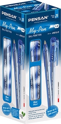 Pensan My-Pen Tükenmez Kalem Mavi 1 mm 25 Li 2210 