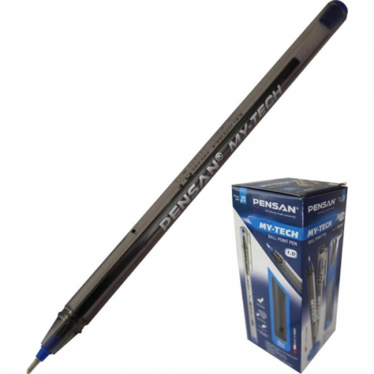 Pensan My-Tech Tükenmez Kalem 1.0 mm Mavi 25 Li 2250 