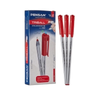 Pensan Triball Tükenmez Kalem Kırmızı 1 mm 12 Li 1003 - 1