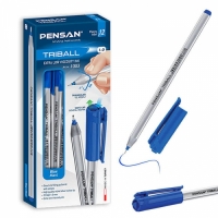 Pensan Triball Tükenmez Kalem Mavi 1 mm 12 Li 1003 - 1