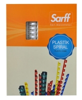 Sarff 6 mm Siyah Delux Plastik Spiral 100 Adet - 1